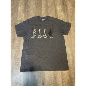 Star Wars Size L‎ Mad Engine Stormtrooper Darth Vader Beatles Abbey Road T-shirt